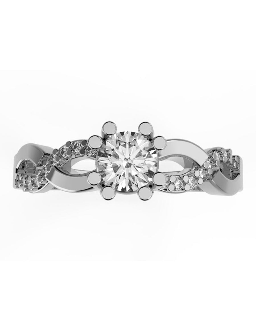 ANILLO DE ORO CON CIRCONIA