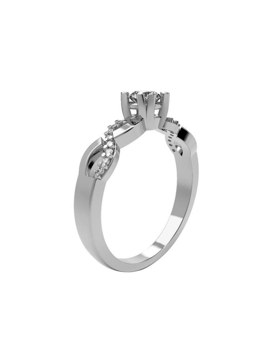 ANILLO DE ORO CON CIRCONIA