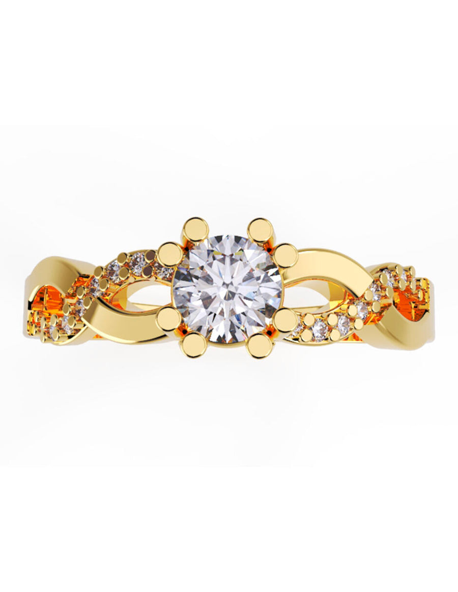 ANILLO DE ORO CON CIRCONIA