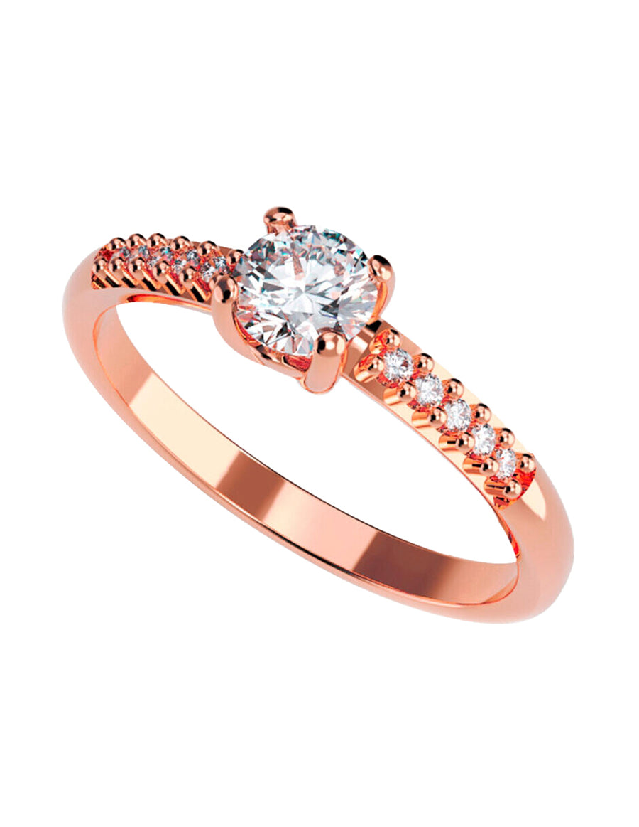 ANILLO DE ORO CON CIRCONIA