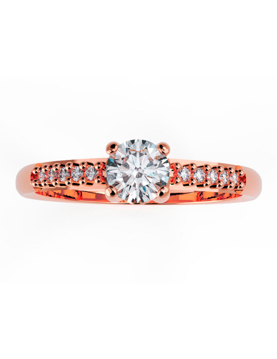 ANILLO DE ORO CON CIRCONIA
