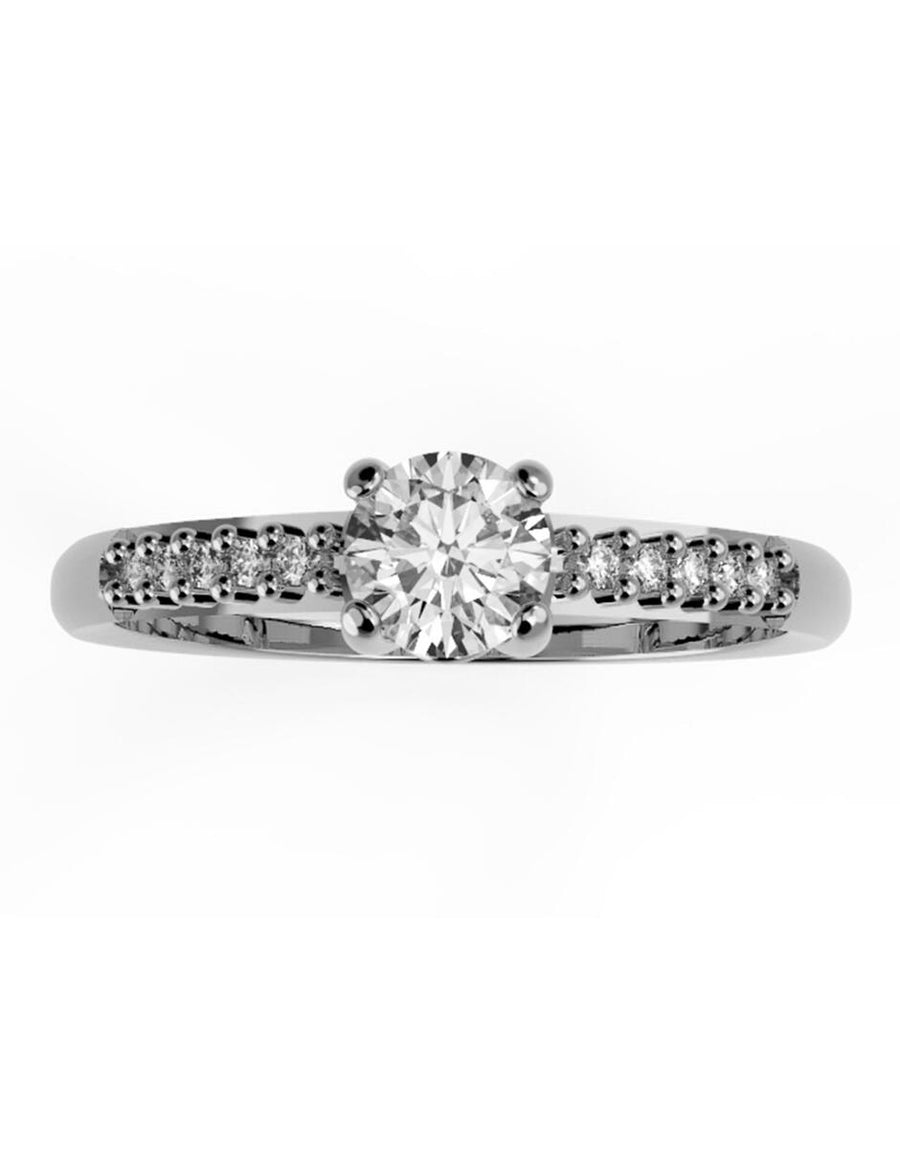 ANILLO DE ORO CON CIRCONIA