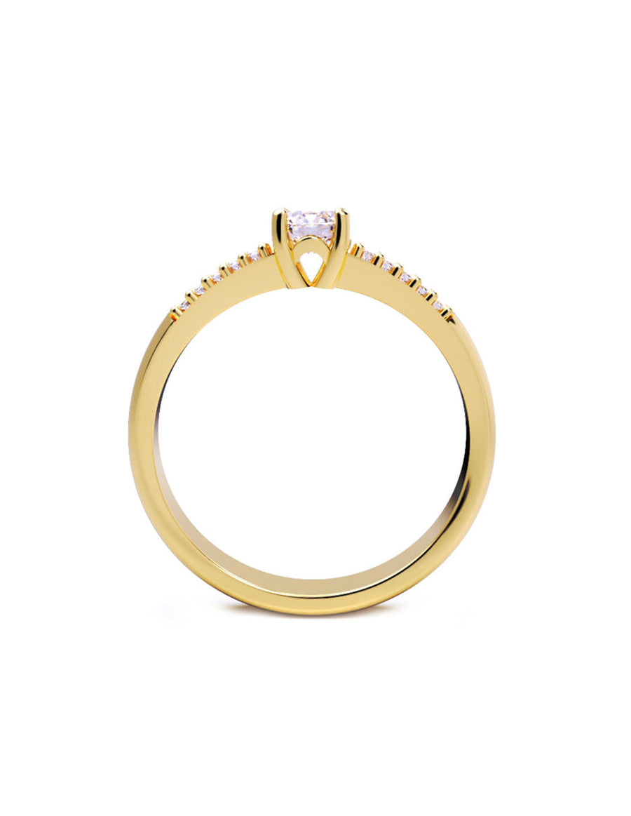 ANILLO DE ORO CON CIRCONIA