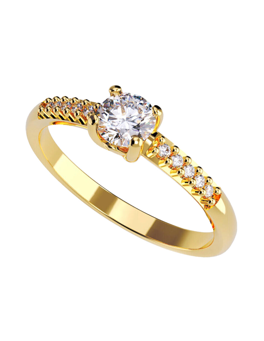 ANILLO DE ORO CON CIRCONIA