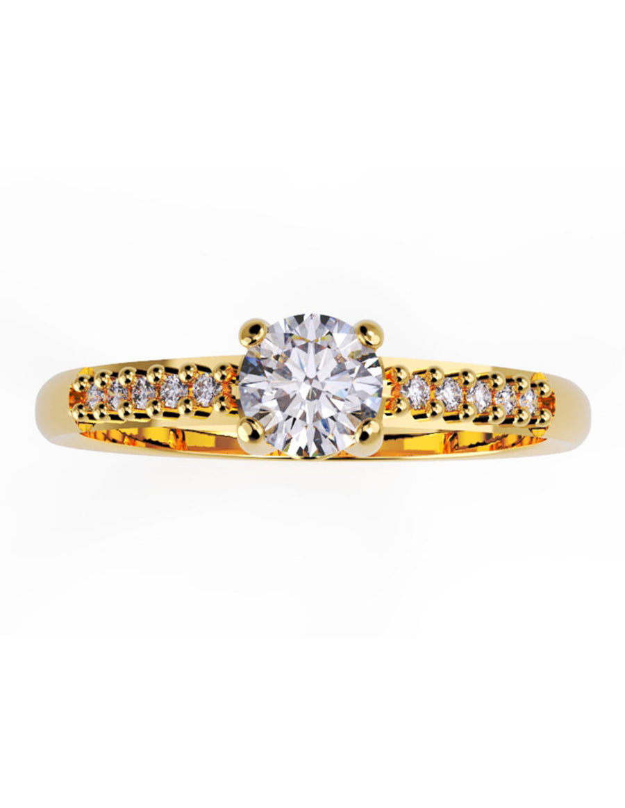 ANILLO DE ORO CON CIRCONIA