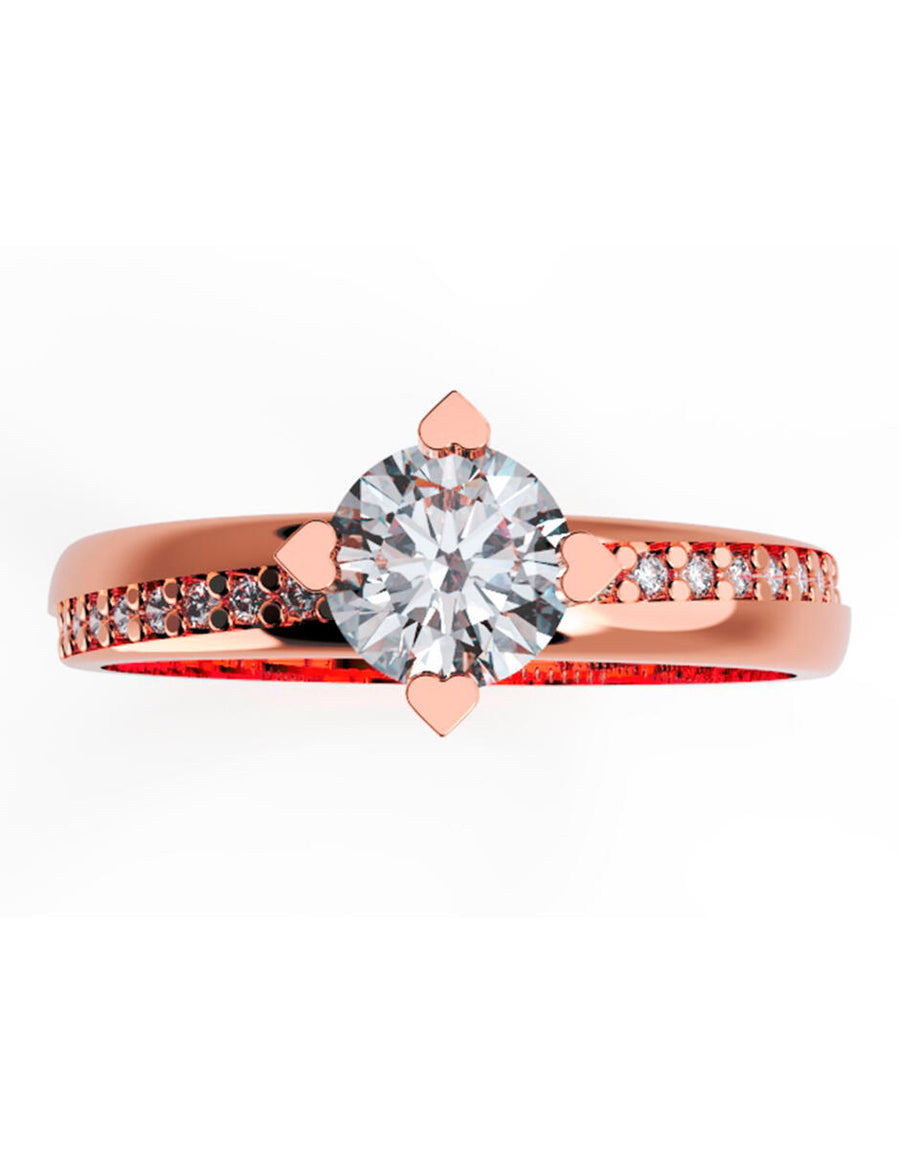ANILLO DE ORO CON CIRCONIA