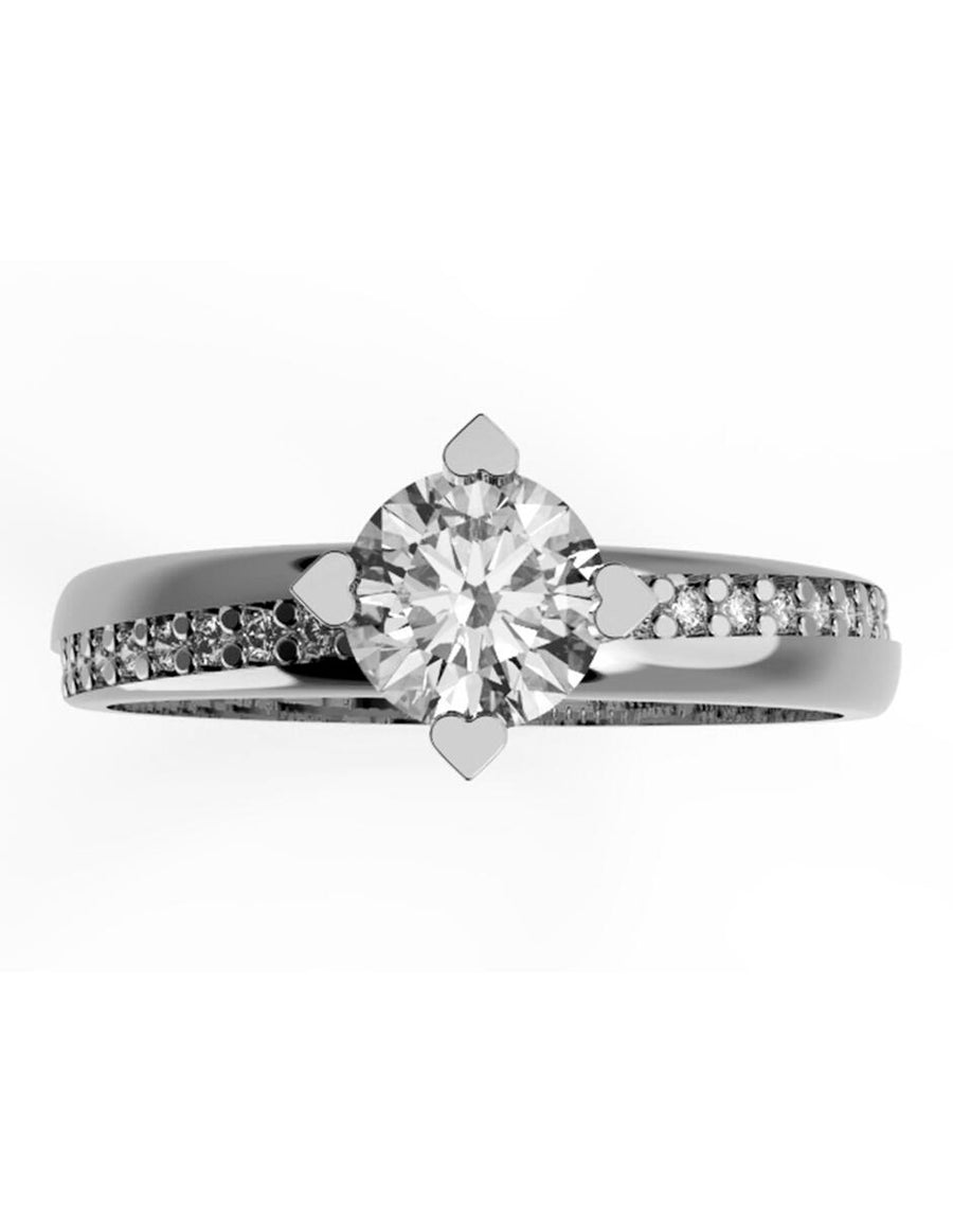ANILLO DE ORO CON CIRCONIA
