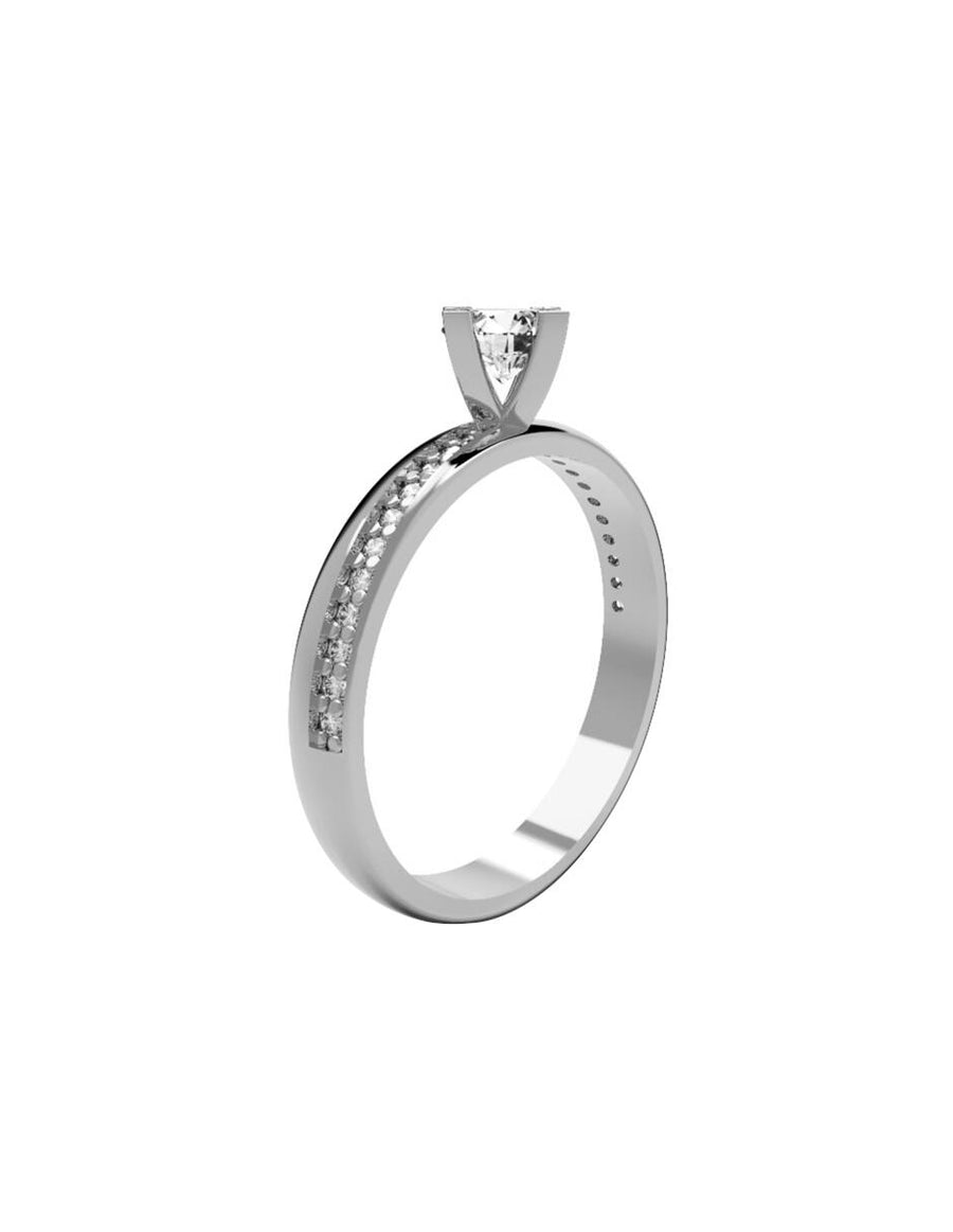 ANILLO DE ORO CON CIRCONIA