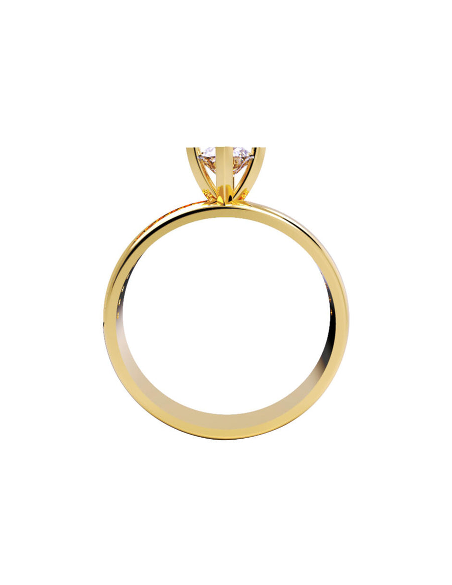 ANILLO DE ORO CON CIRCONIA