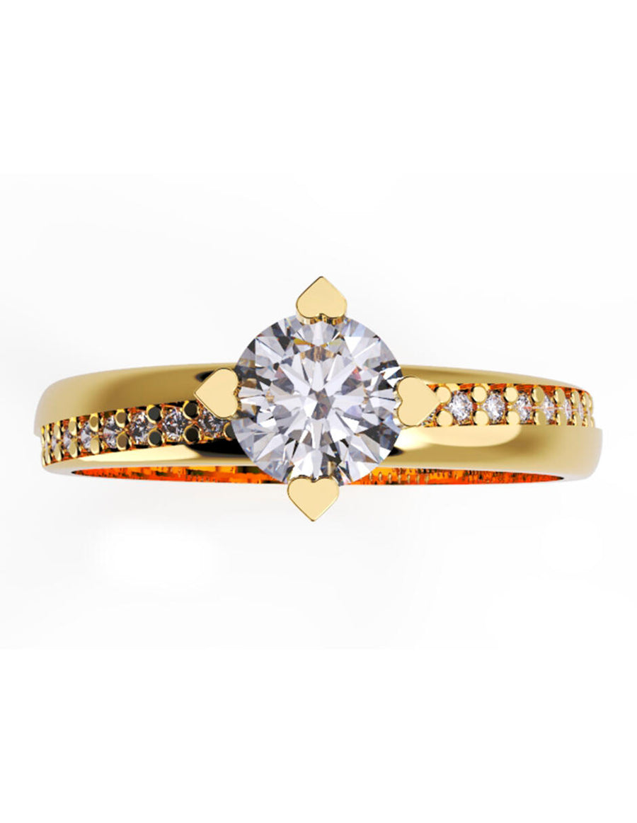 ANILLO DE ORO CON CIRCONIA