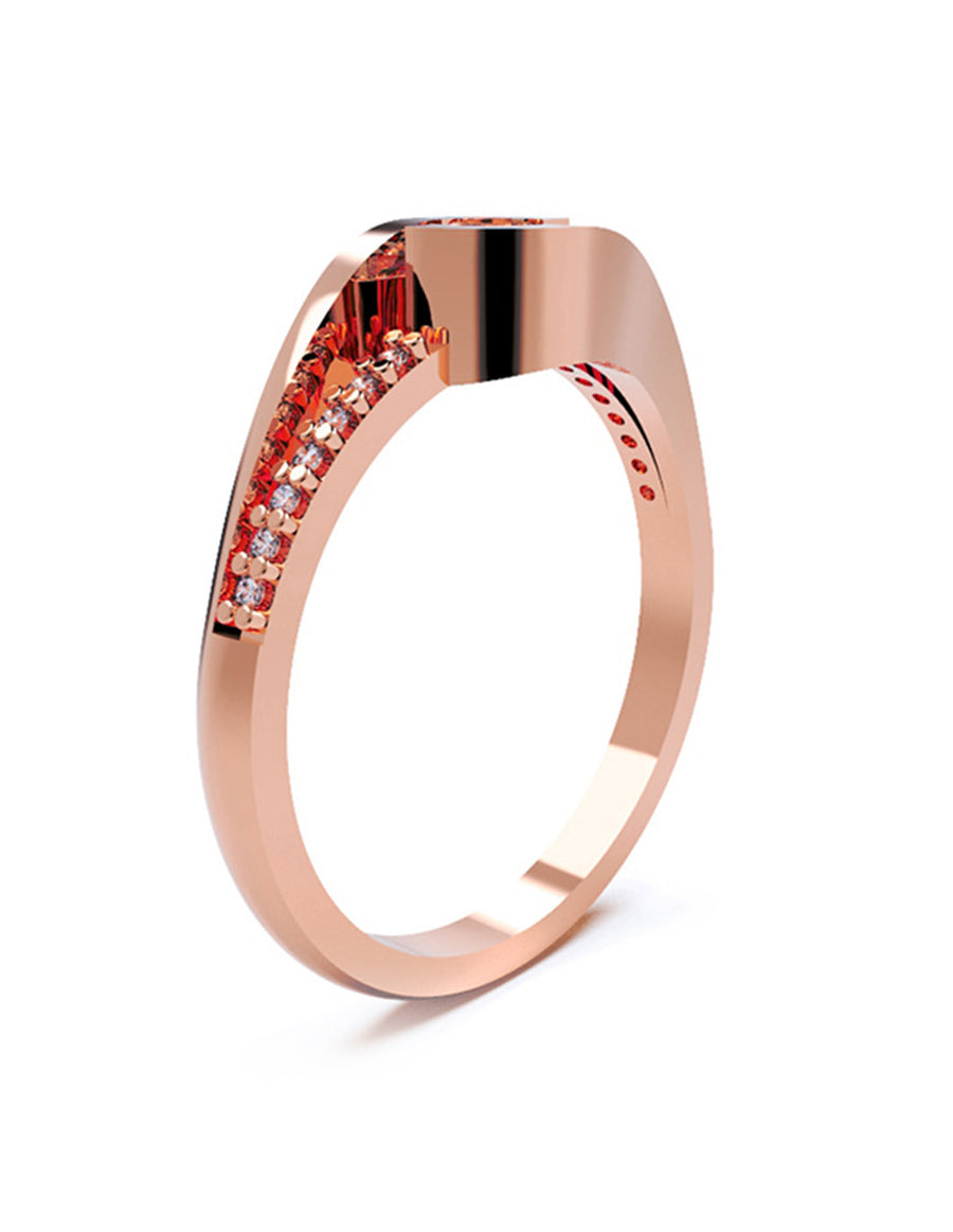 ANILLO DE ORO CON CIRCONIA