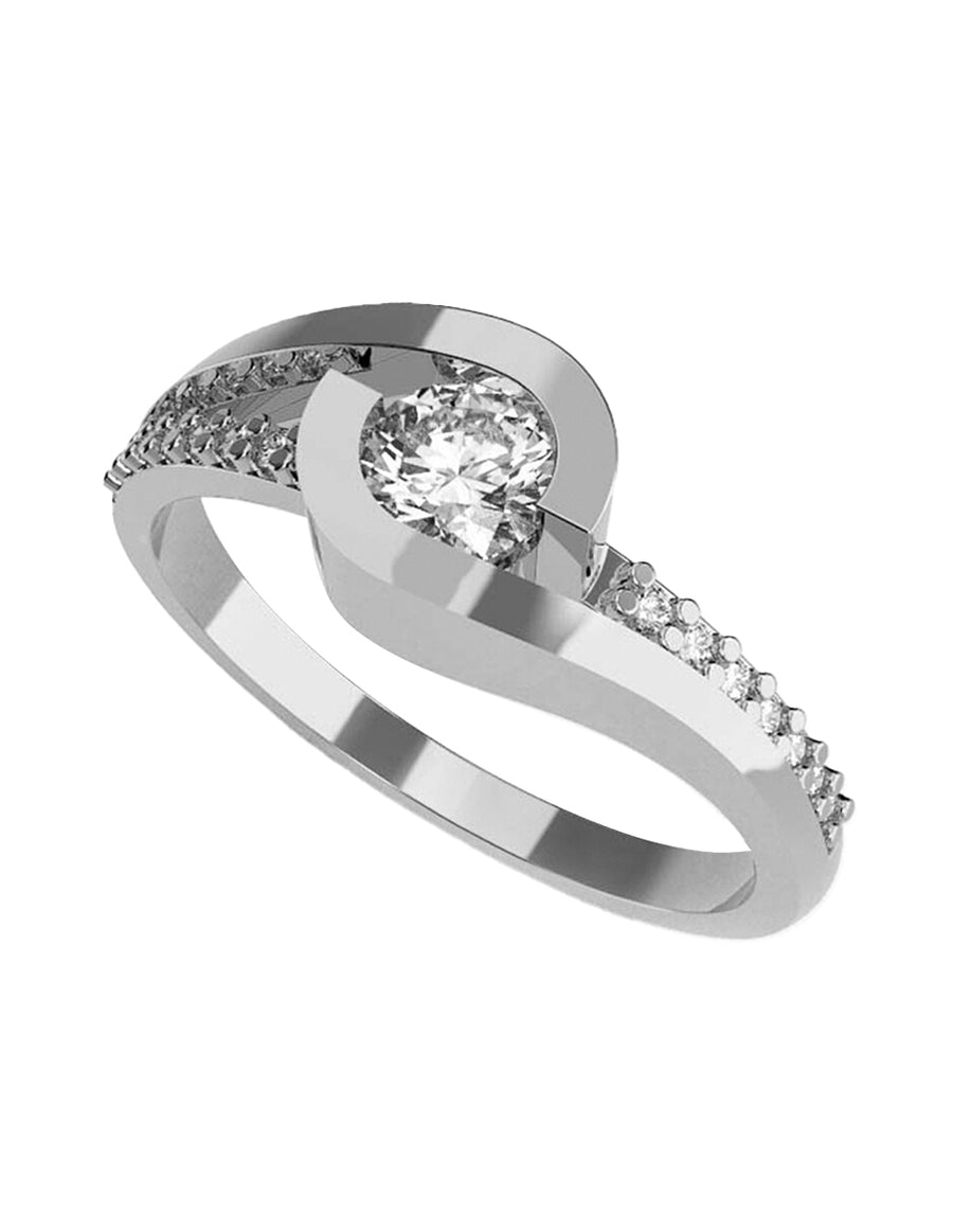 ANILLO DE ORO CON CIRCONIA
