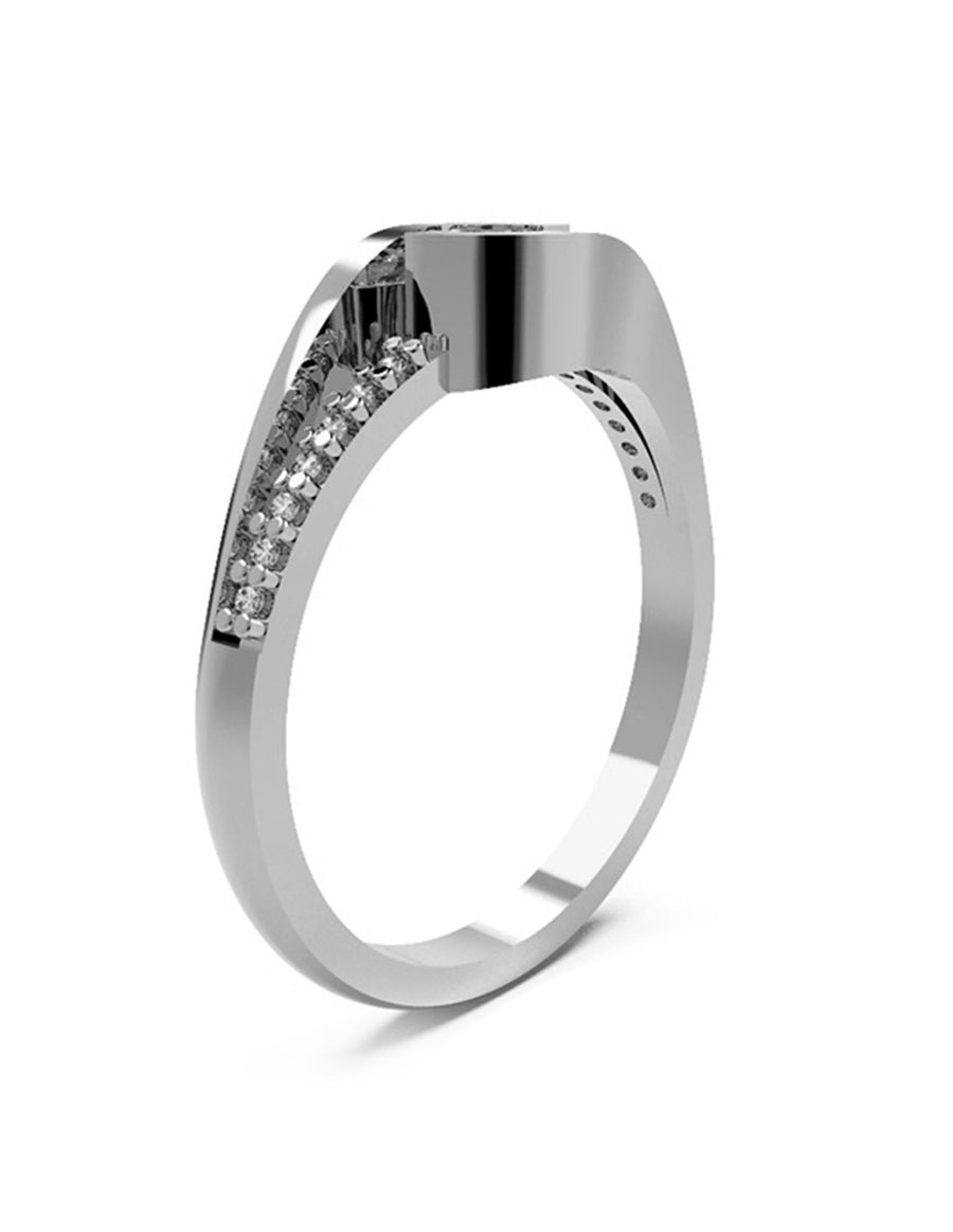 ANILLO DE ORO CON CIRCONIA