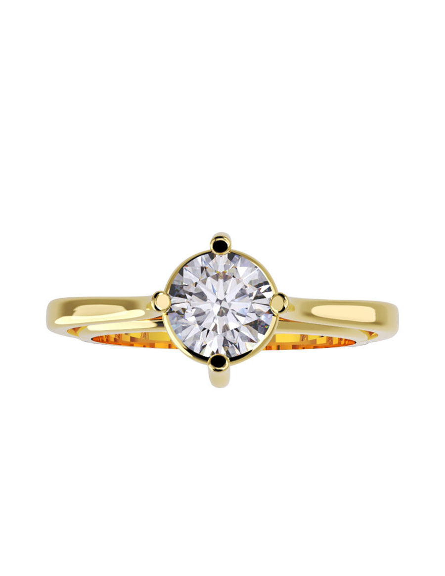 ANILLO DE ORO CON CIRCONIA
