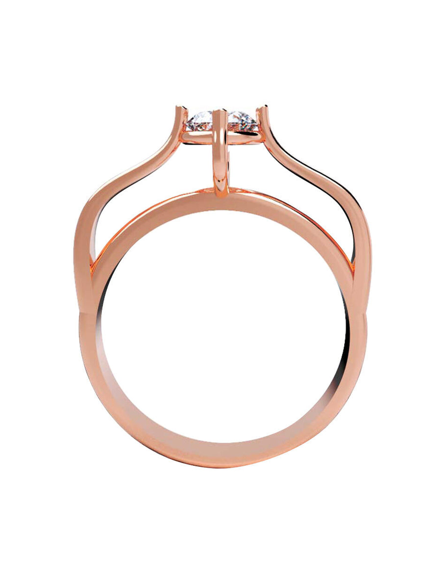 ANILLO DE ORO CON CIRCONIA