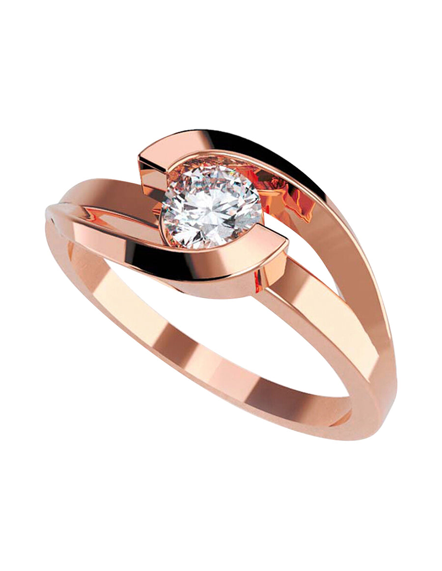 ANILLO DE ORO CON CIRCONIA