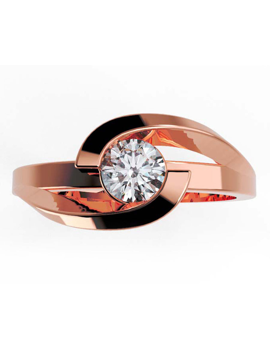 ANILLO DE ORO CON CIRCONIA