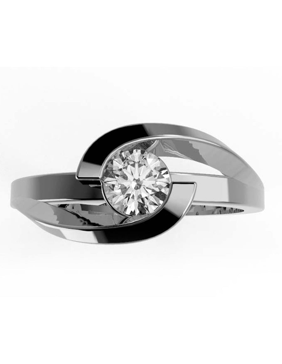 ANILLO DE ORO CON CIRCONIA