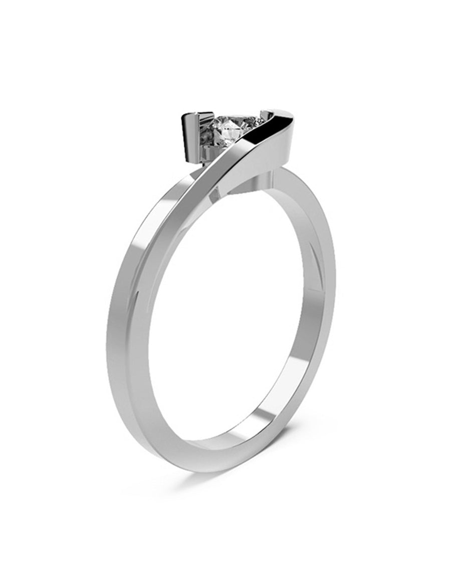 ANILLO DE ORO CON CIRCONIA
