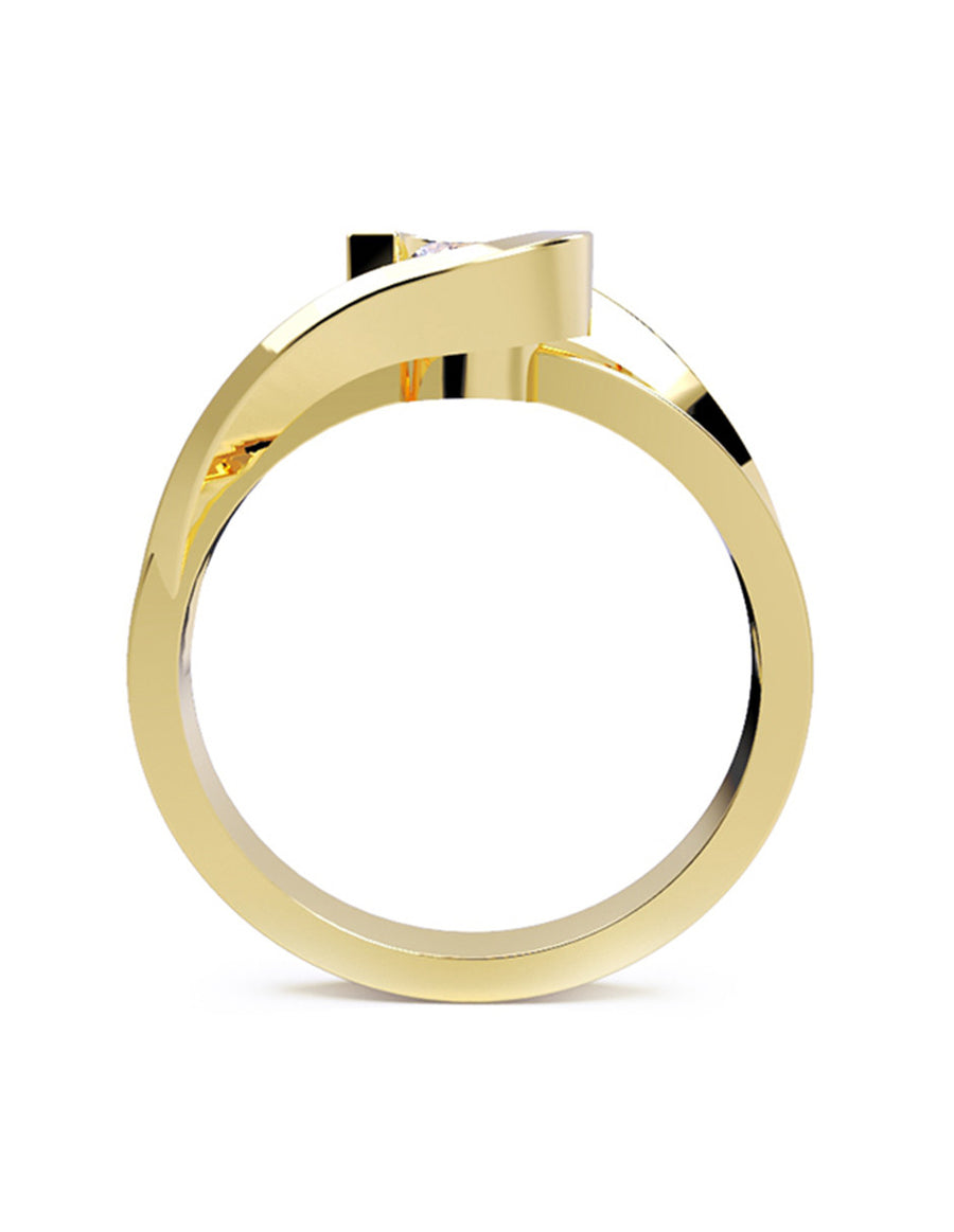ANILLO DE ORO CON CIRCONIA