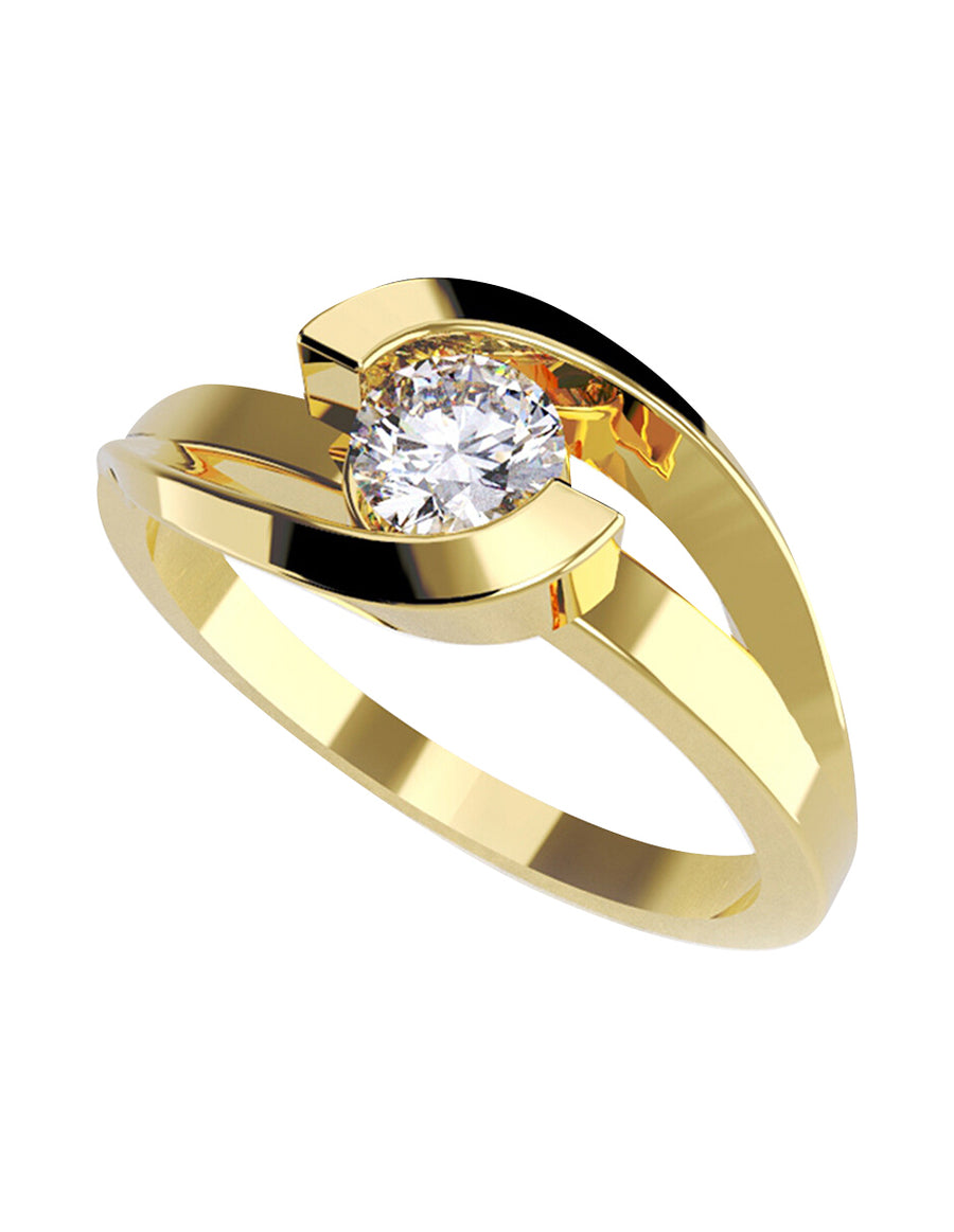ANILLO DE ORO CON CIRCONIA
