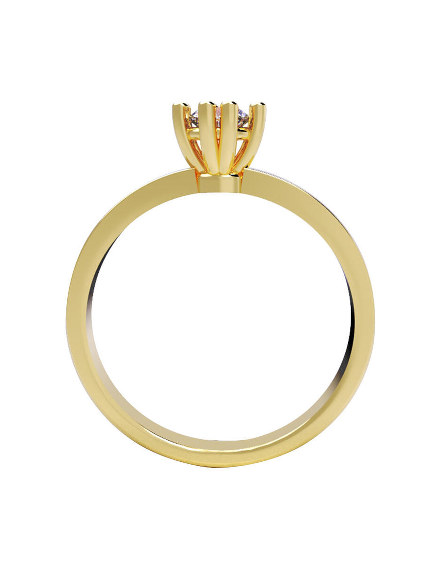 ANILLO DE ORO CON CIRCONIA