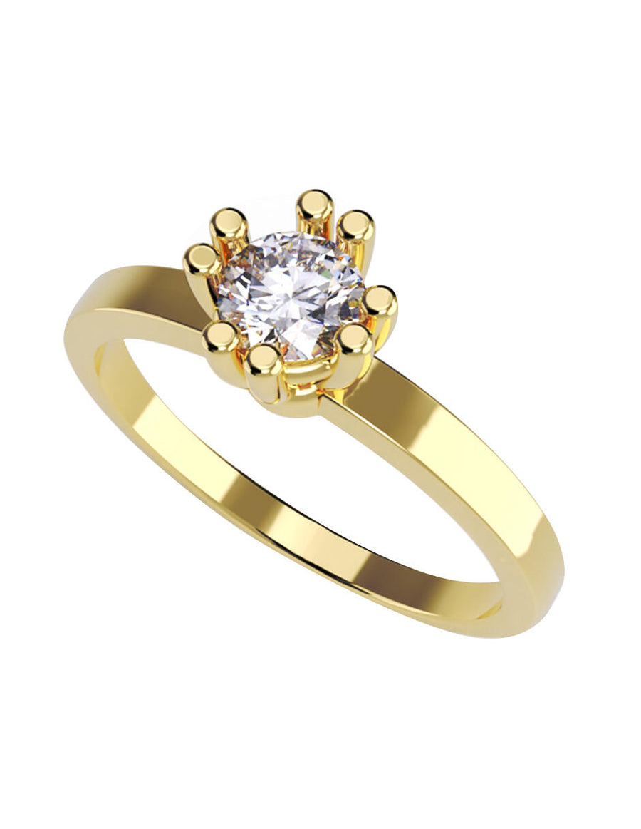 ANILLO DE ORO CON CIRCONIA