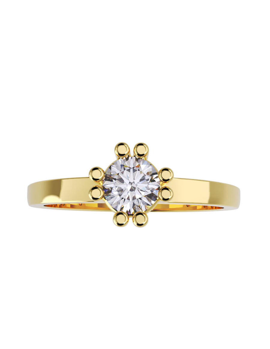 ANILLO DE ORO CON CIRCONIA