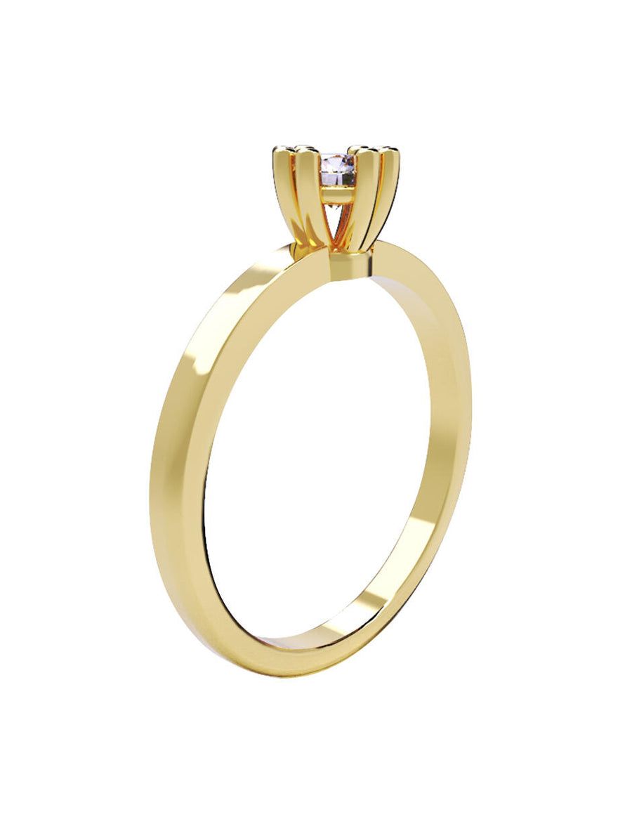 ANILLO DE ORO CON CIRCONIA