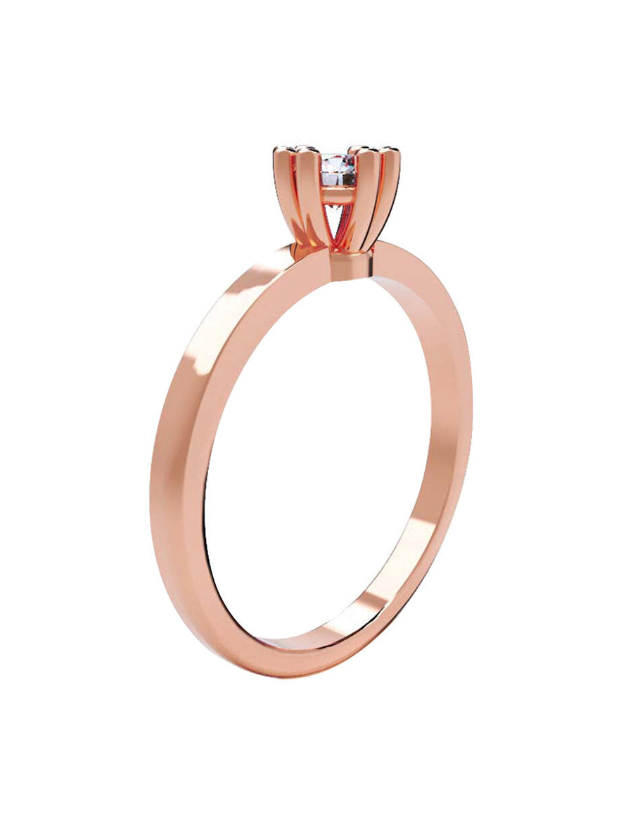 ANILLO DE ORO CON CIRCONIA