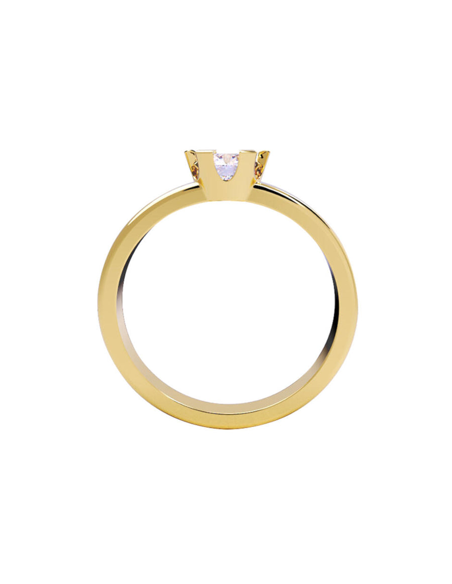 ANILLO DE ORO CON CIRCONIA