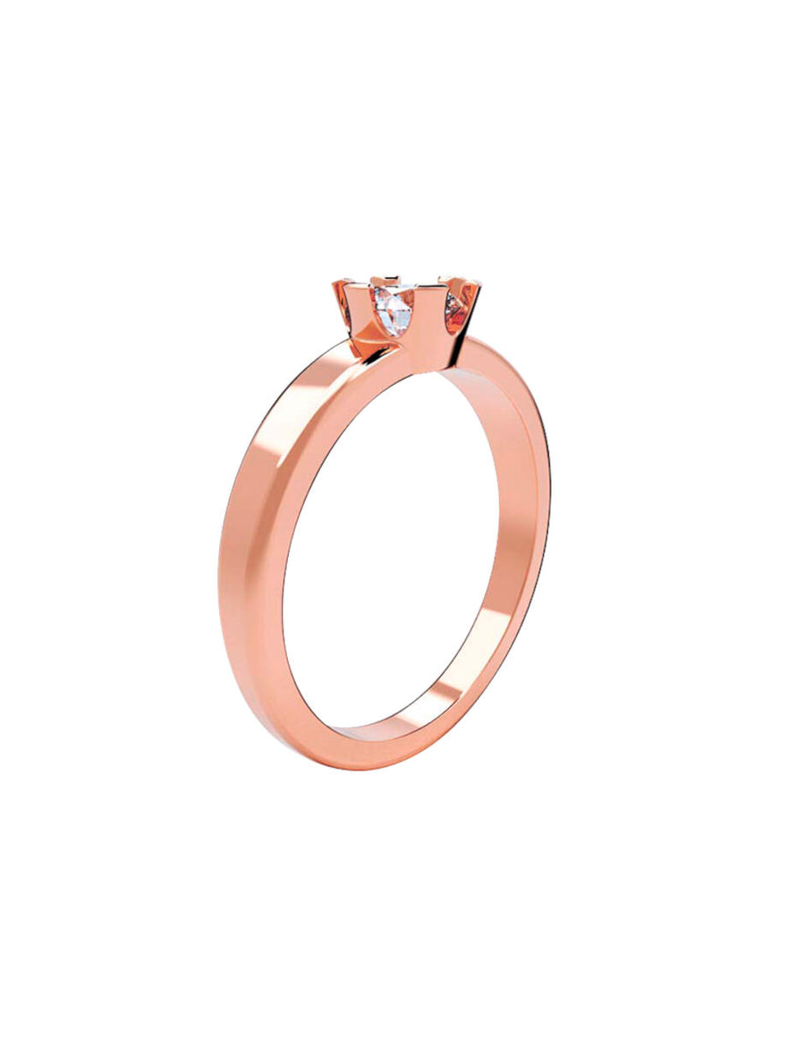 ANILLO DE ORO CON CIRCONIA