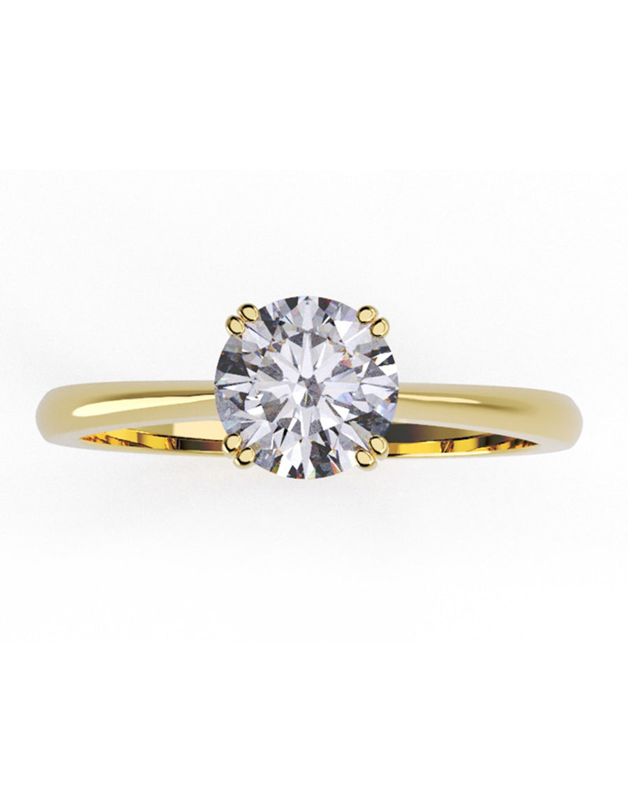 ANILLO DE ORO CON CIRCONIA
