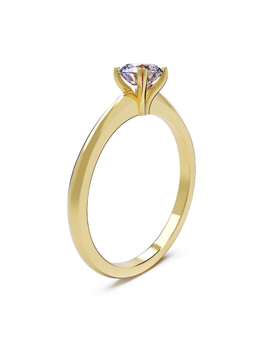 ANILLO DE ORO CON CIRCONIA
