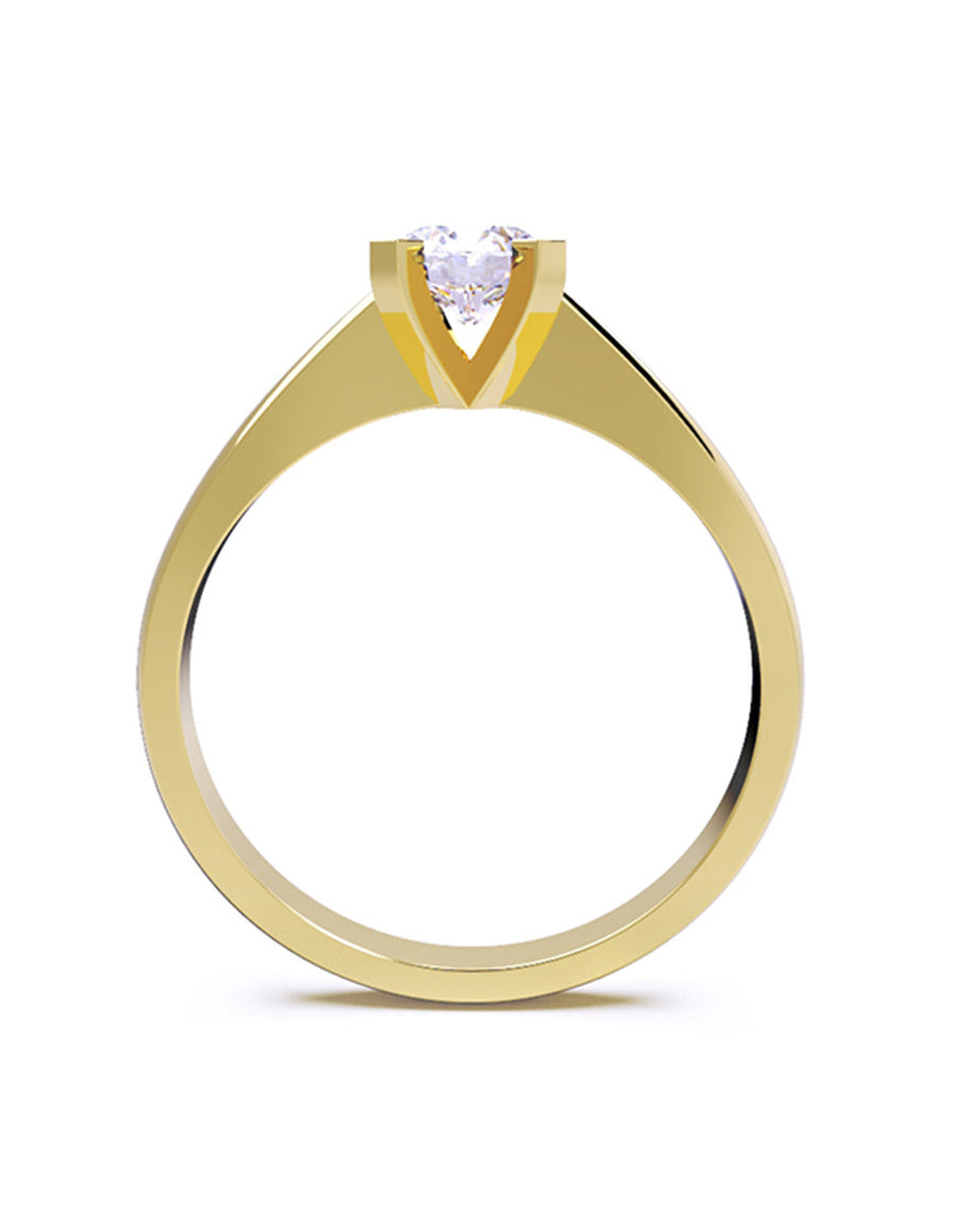 ANILLO DE ORO CON CIRCONIA