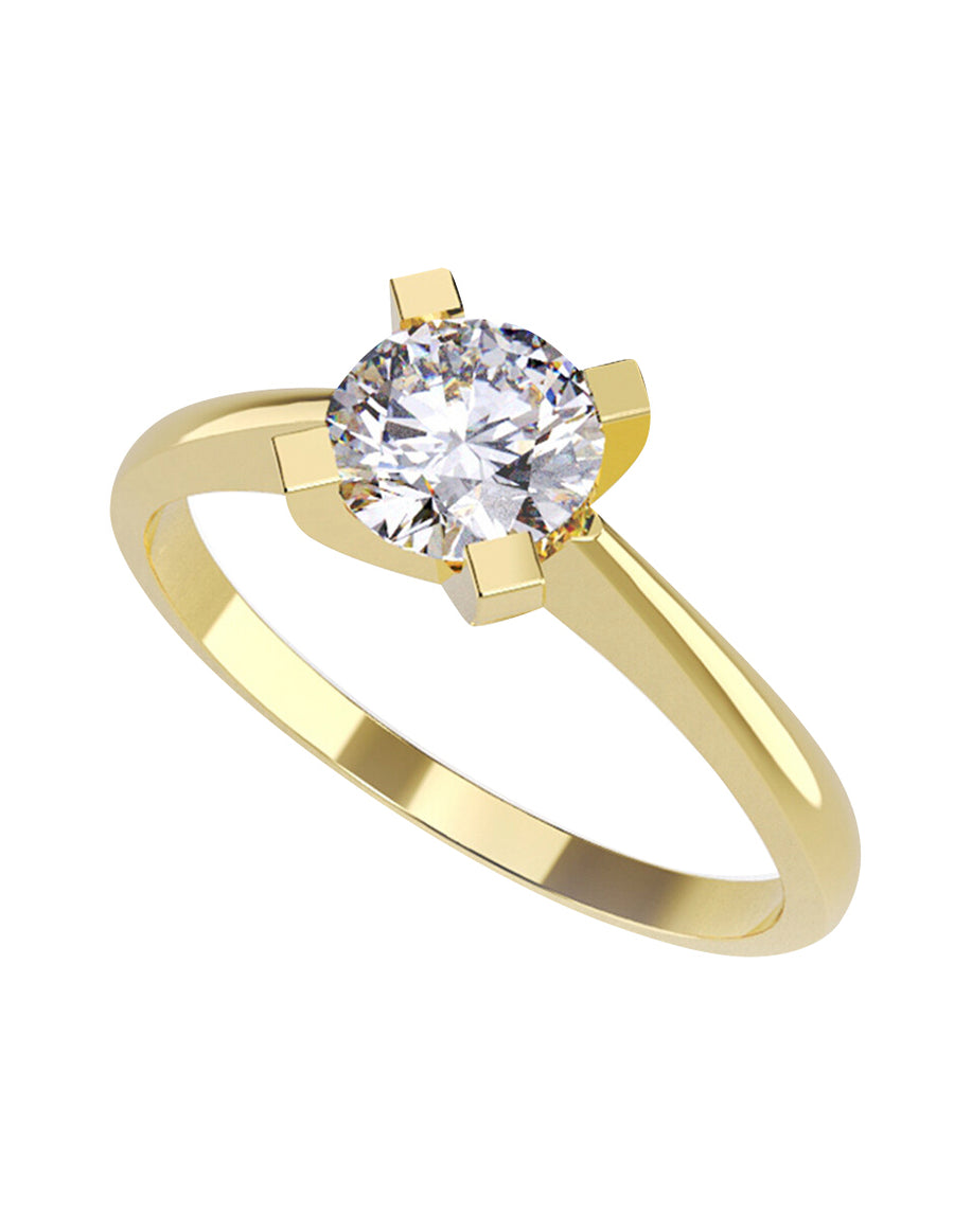 ANILLO DE ORO CON CIRCONIA