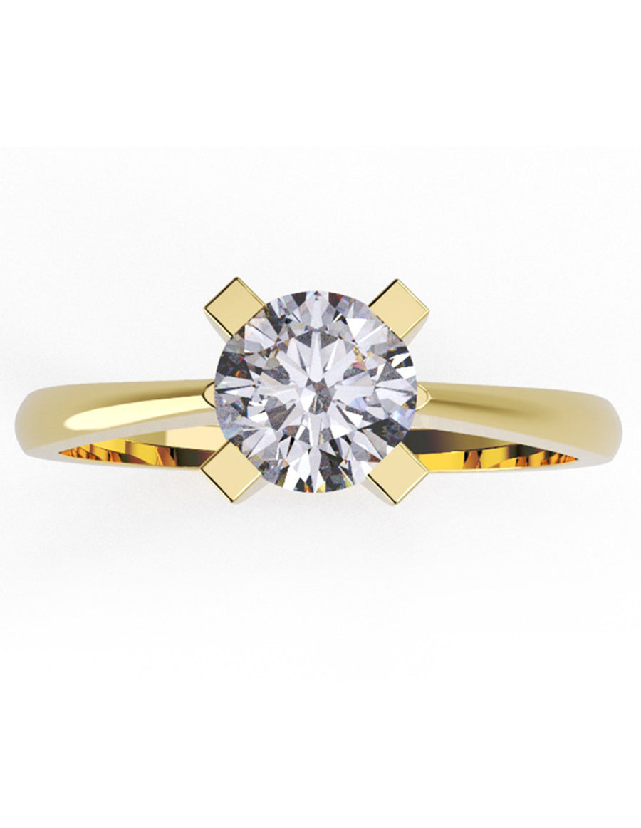 ANILLO DE ORO CON CIRCONIA
