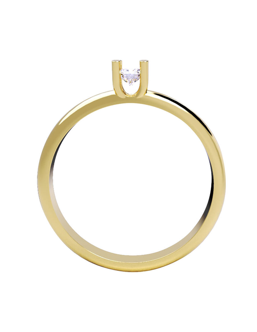ANILLO DE ORO CON CIRCONIA