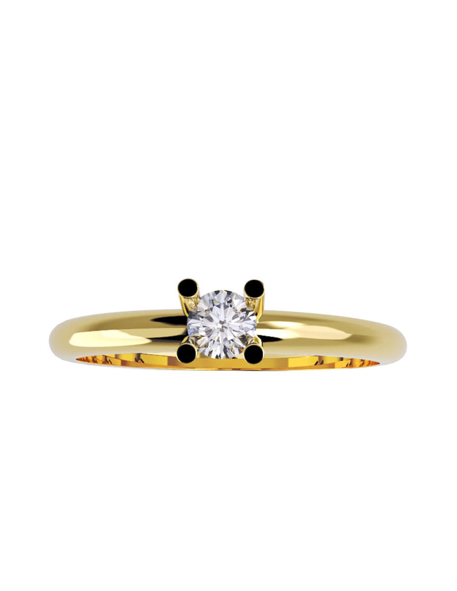 ANILLO DE ORO CON CIRCONIA