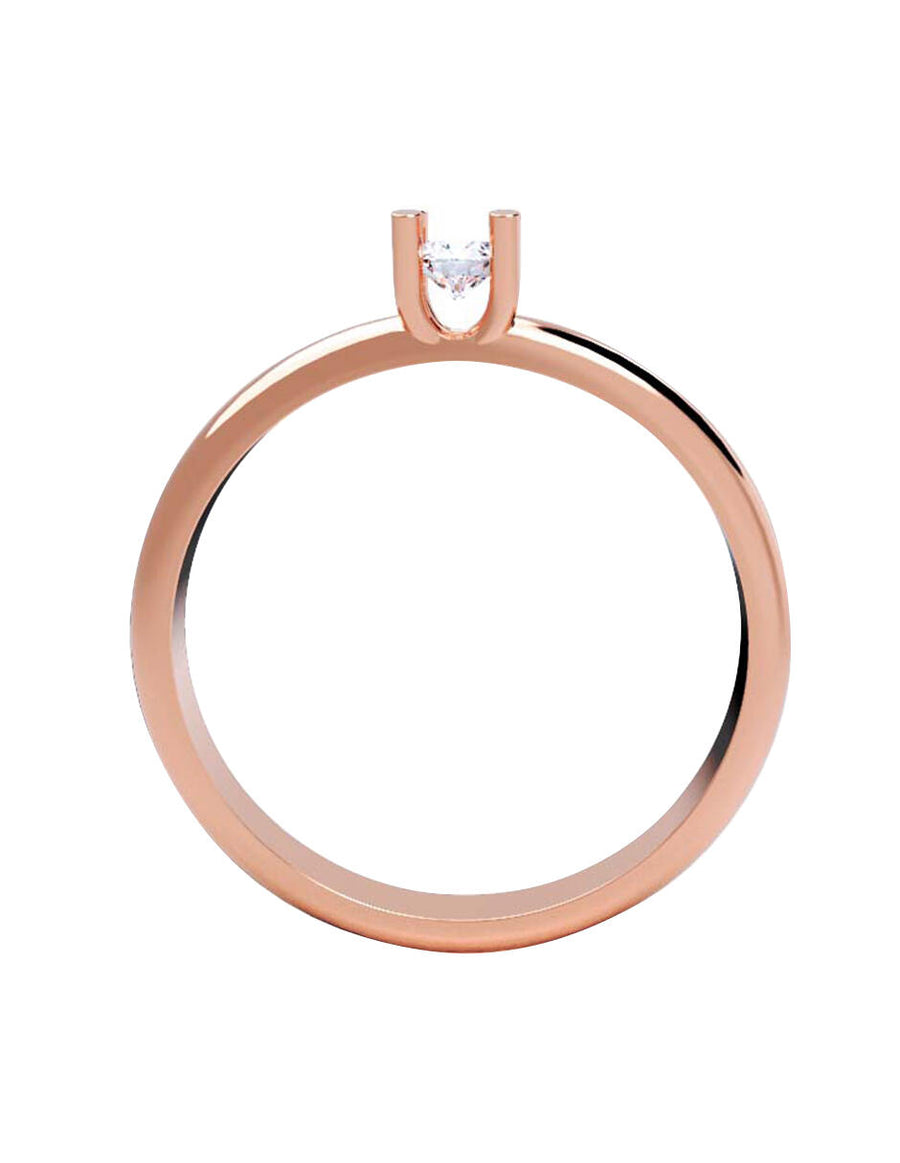 ANILLO DE ORO CON CIRCONIA