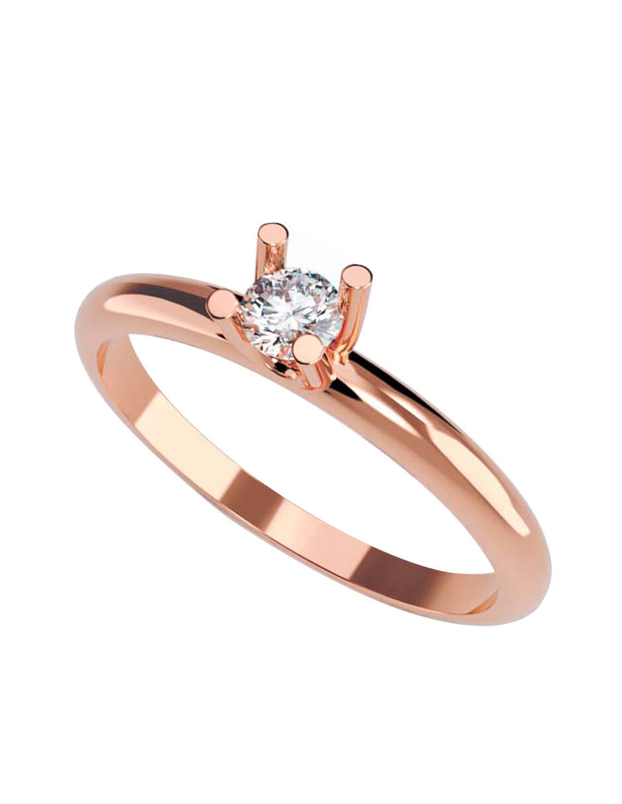 ANILLO DE ORO CON CIRCONIA