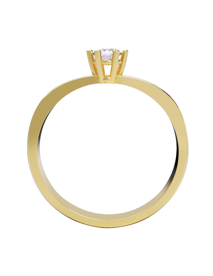 ANILLO DE ORO CON CIRCONIA