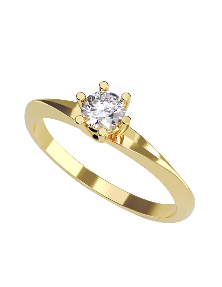 ANILLO DE ORO CON CIRCONIA