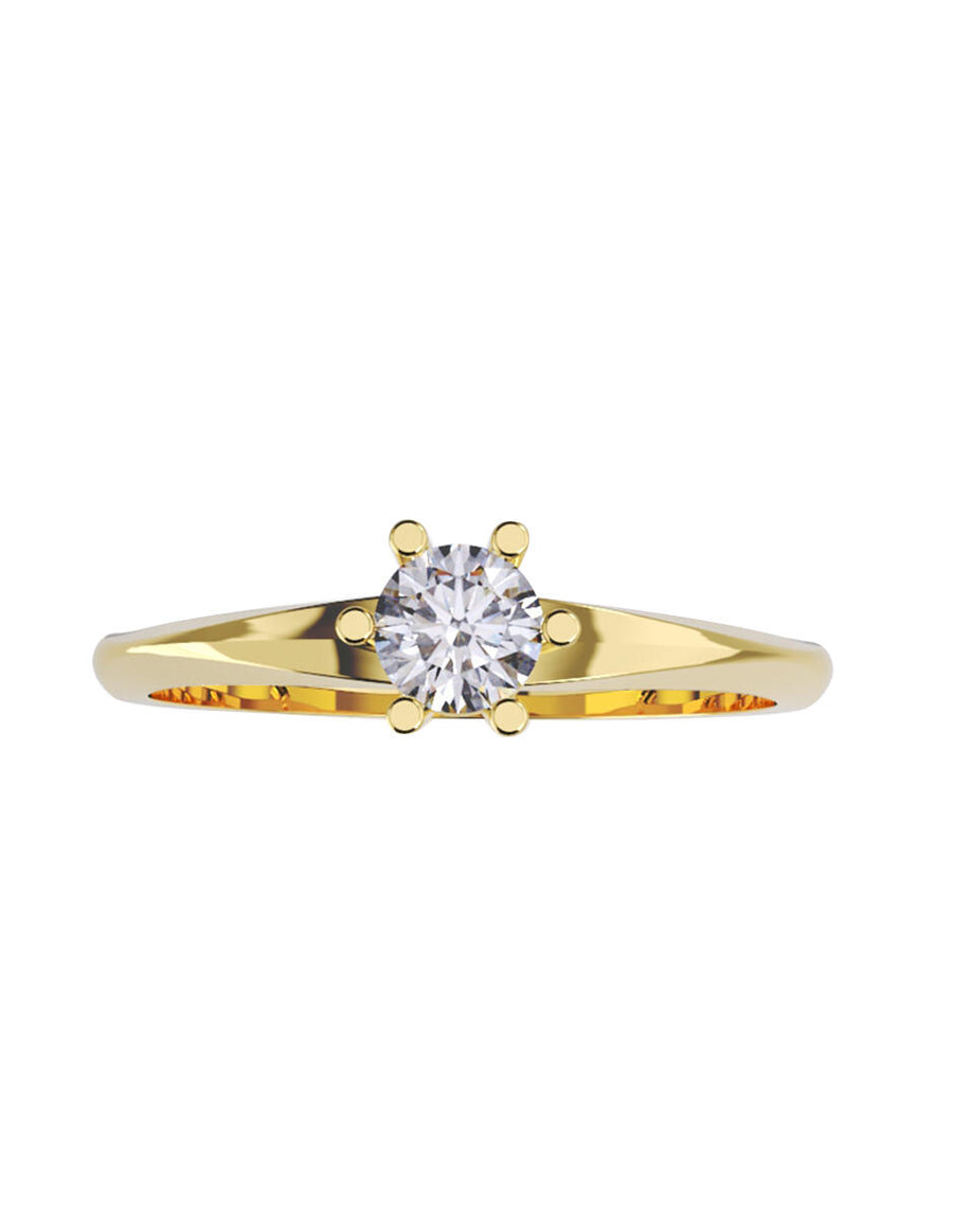 ANILLO DE ORO CON CIRCONIA