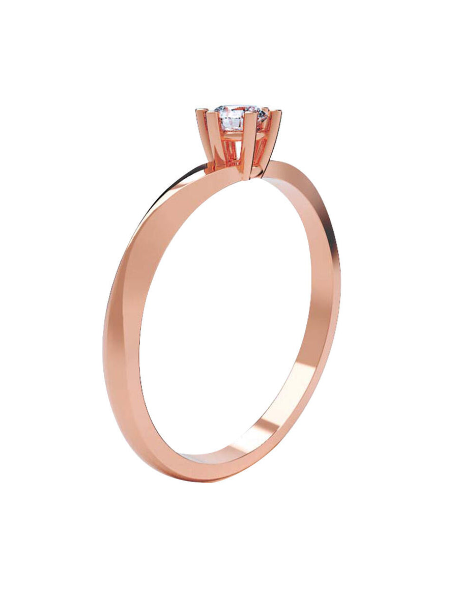 ANILLO DE ORO CON CIRCONIA