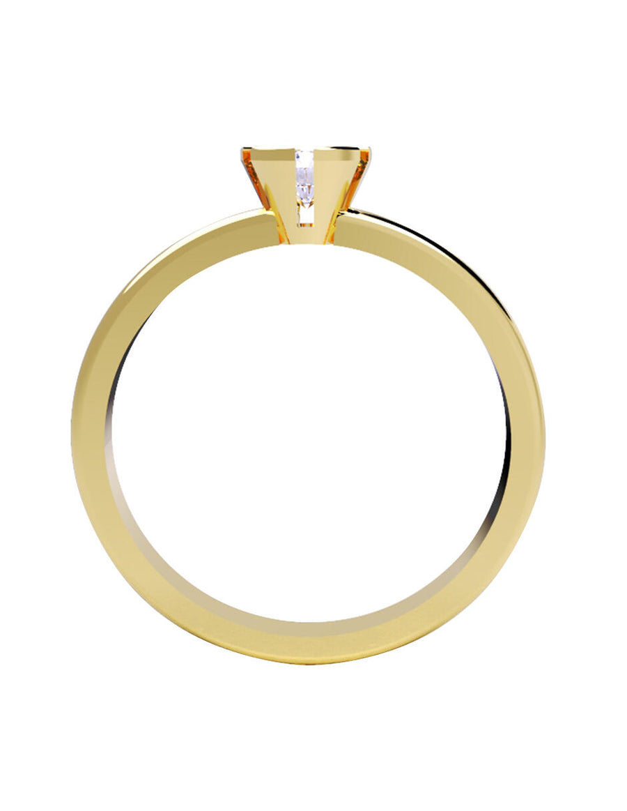 ANILLO DE ORO CON CIRCONIA