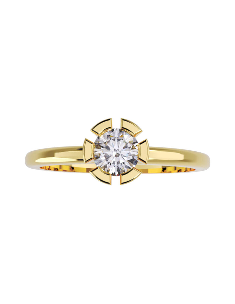 ANILLO DE ORO CON CIRCONIA