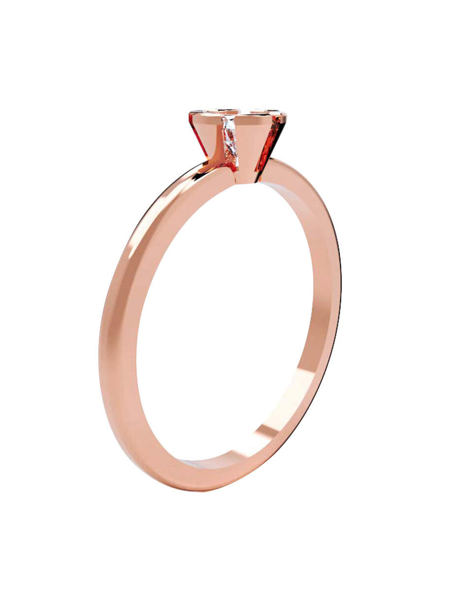 ANILLO DE ORO CON CIRCONIA