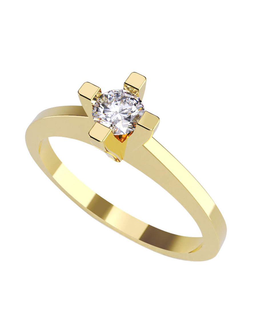 ANILLO DE ORO CON CIRCONIA