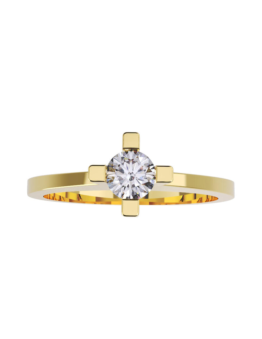 ANILLO DE ORO CON CIRCONIA